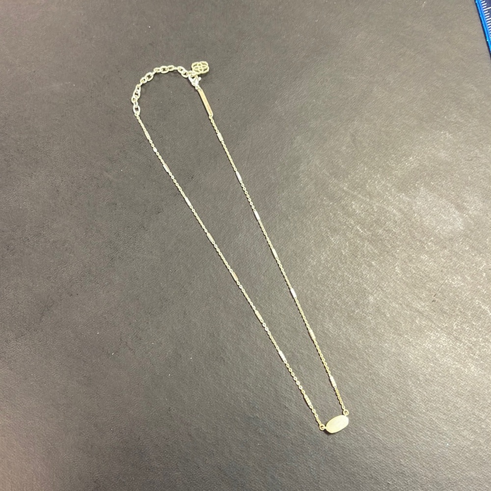 Kendra Scott Silver Bar Choker Necklace